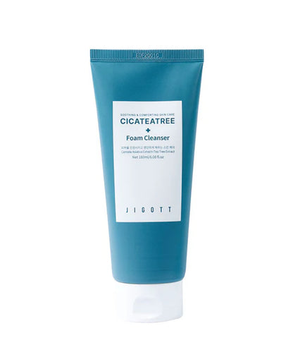JIGOTT Cicateatree Foam Cleanser – Gentle cleansing with Centella and Tea Tree