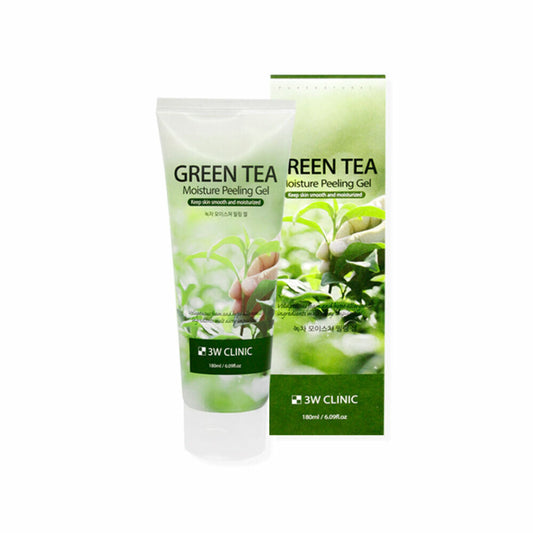 3W CLINIC Green Tea Moisture Peeling Gel - 180ml